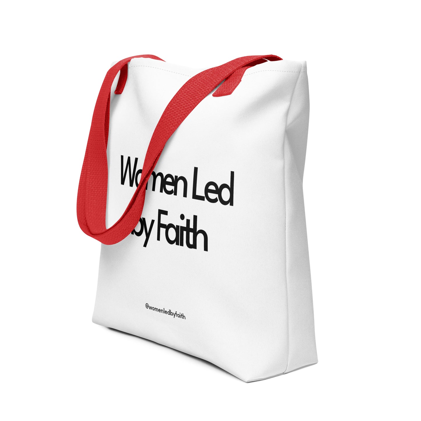 Women Led by Faith Tote bag